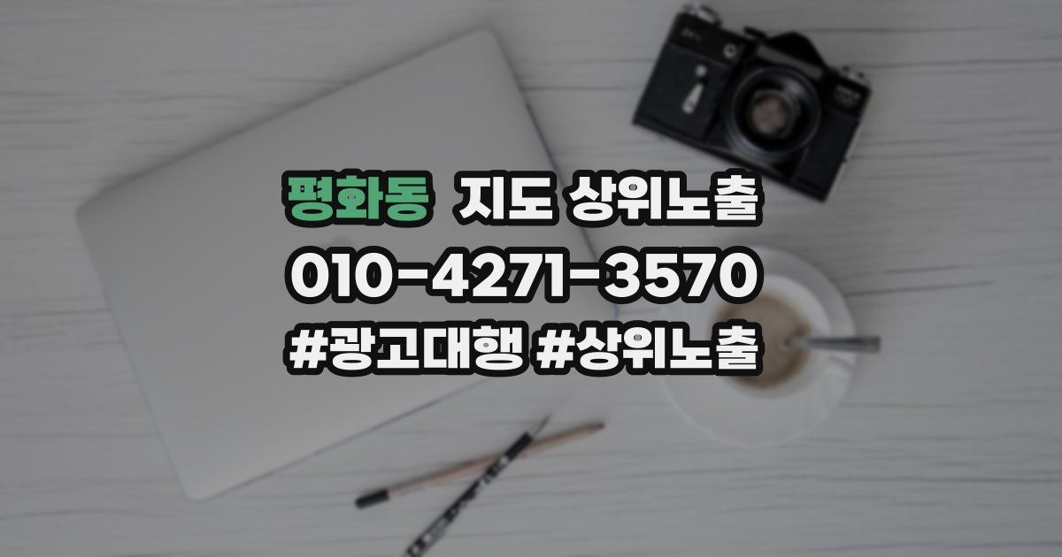 평화동 지도 상위 노출
