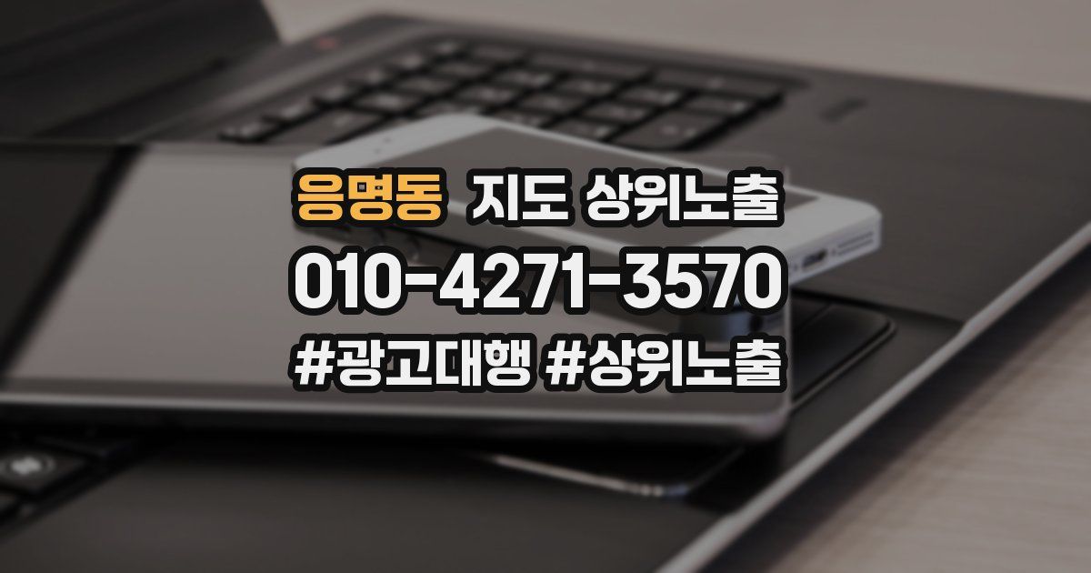 응명동 지도 상위 노출