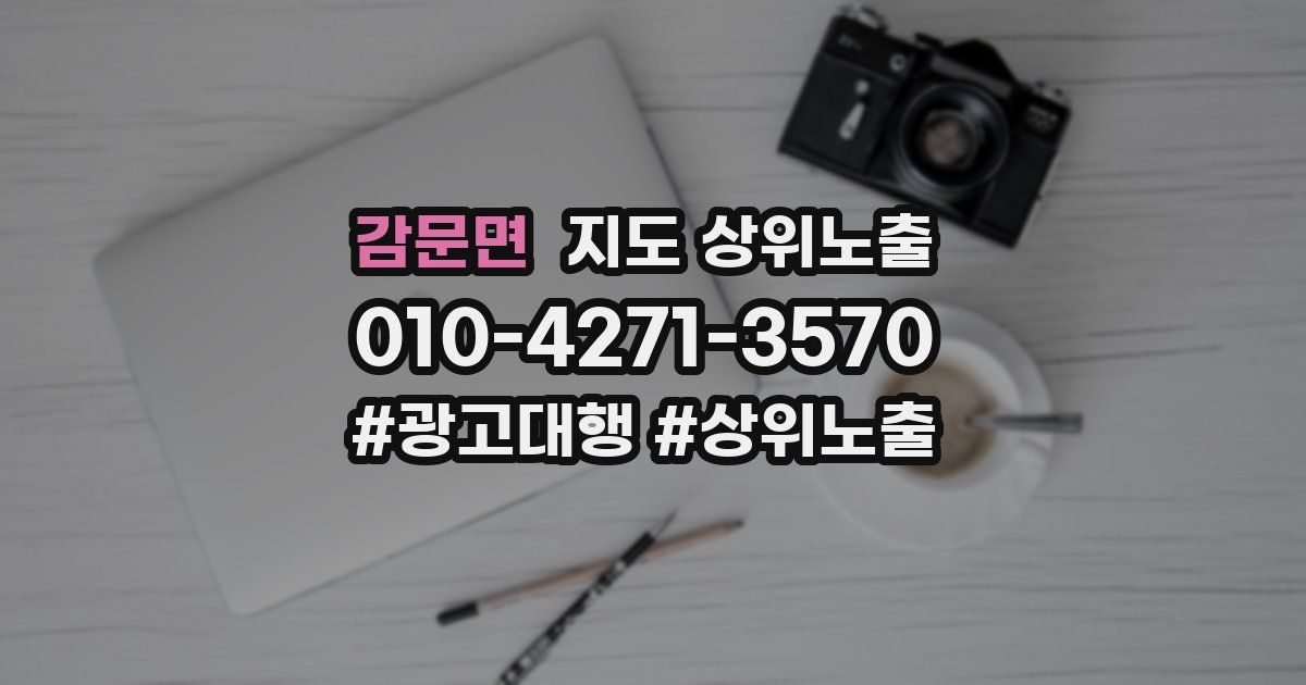 감문면 지도 상위 노출