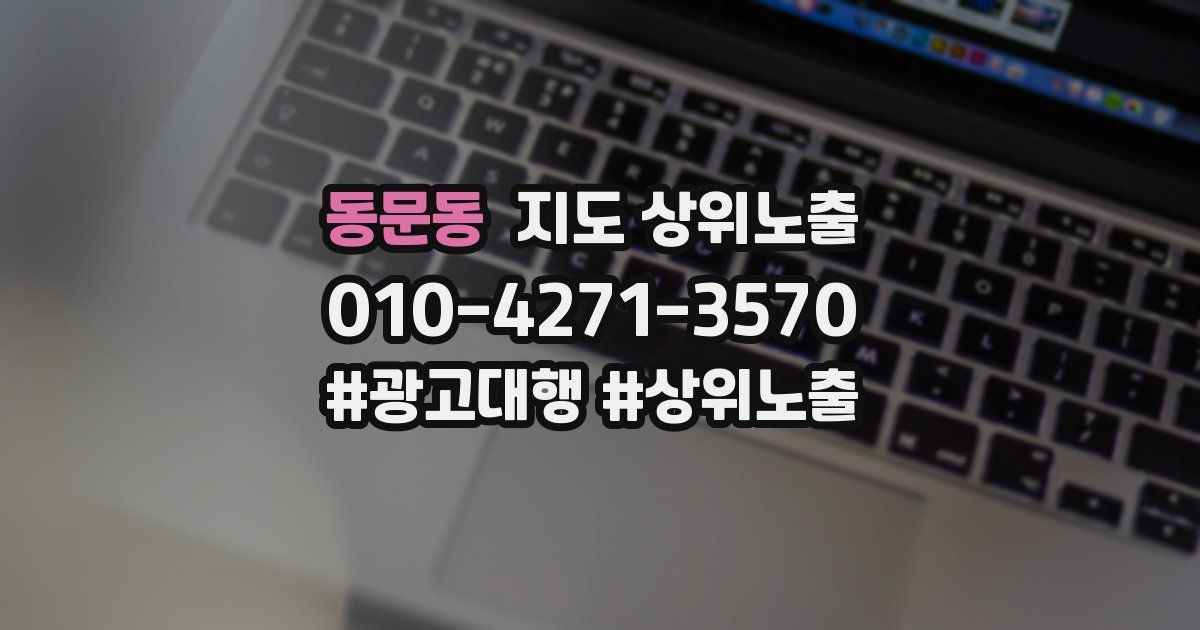 동문동 지도 상위 노출
