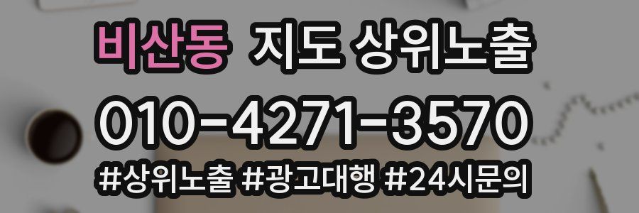 비산동 지도 상위 노출