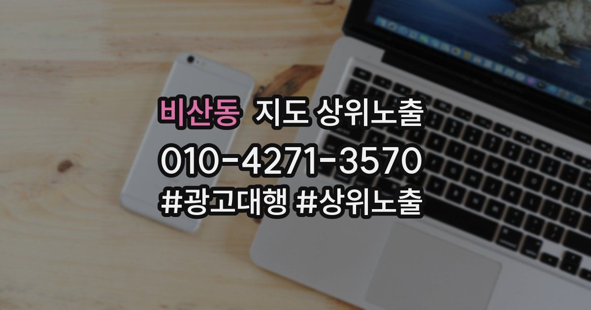 비산동 지도 상위 노출