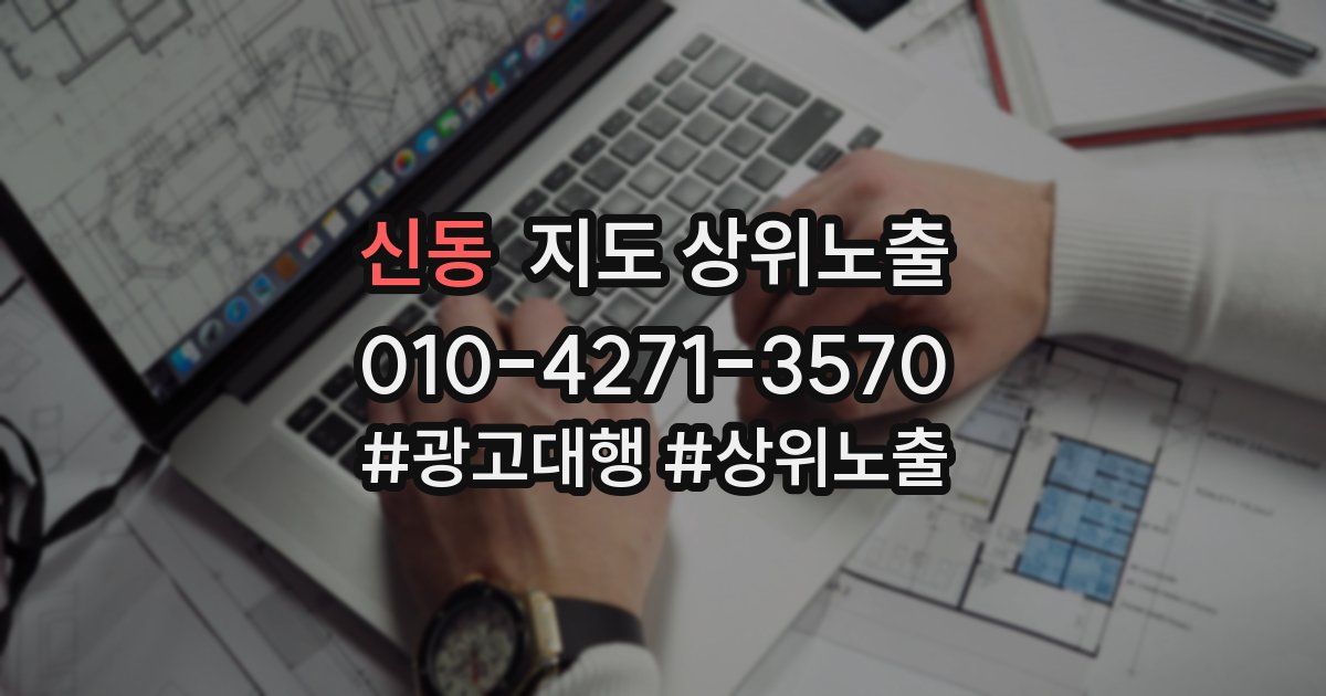 신동 지도 상위 노출