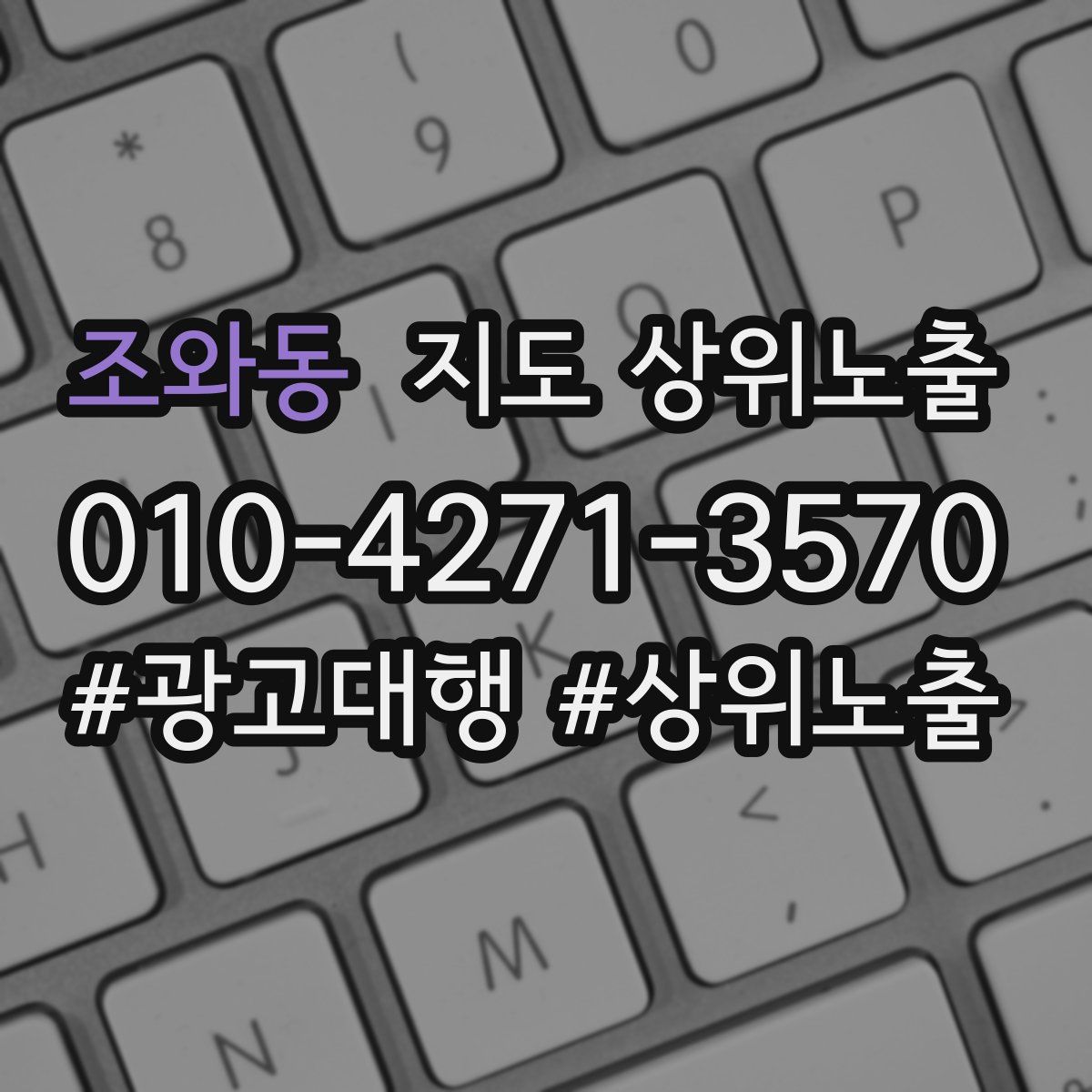 조와동 지도 상위 노출