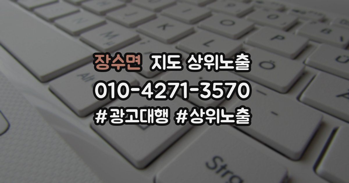 장수면 지도 상위 노출