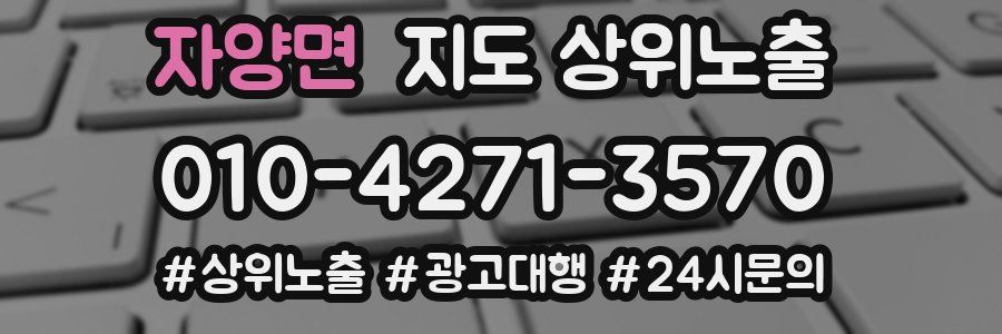 자양면 지도 상위 노출