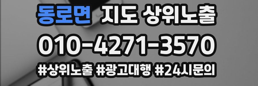 동로면 지도 상위 노출