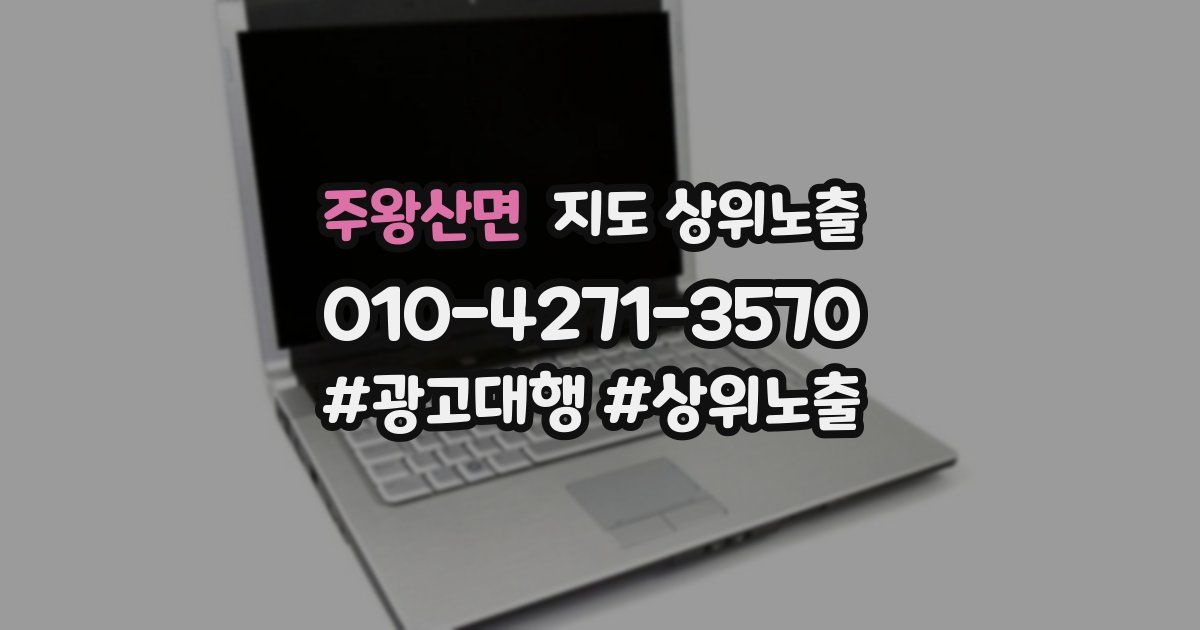 주왕산면 지도 상위 노출