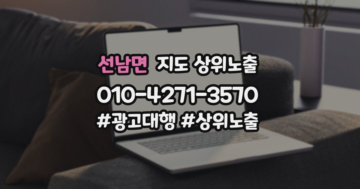선남면 지도 상위 노출