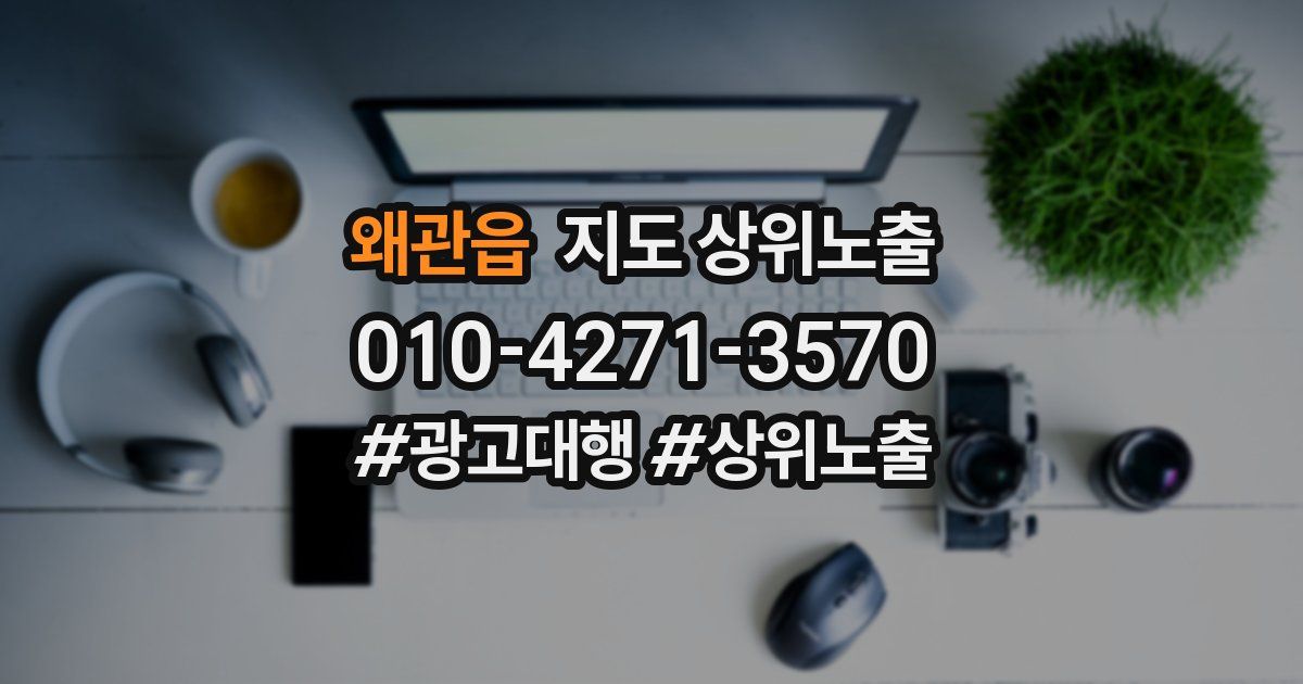 왜관읍 지도 상위 노출