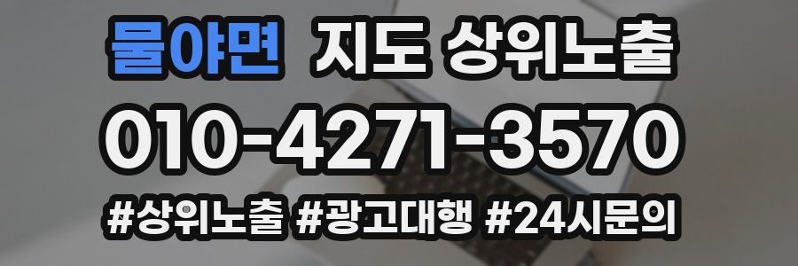 물야면 지도 상위 노출