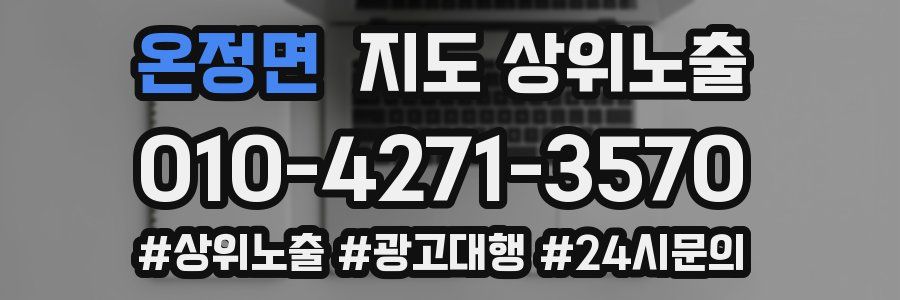 온정면 지도 상위 노출