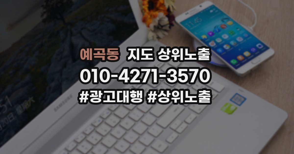 예곡동 지도 상위 노출