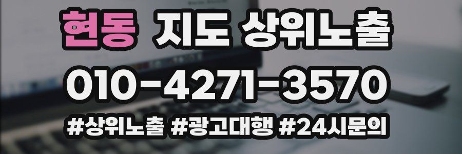 현동 지도 상위 노출
