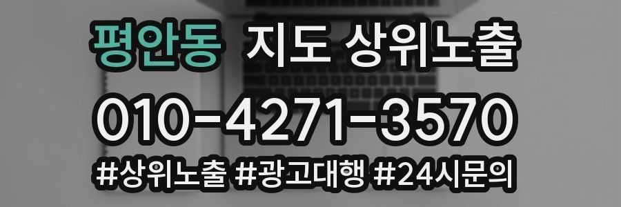 평안동 지도 상위 노출