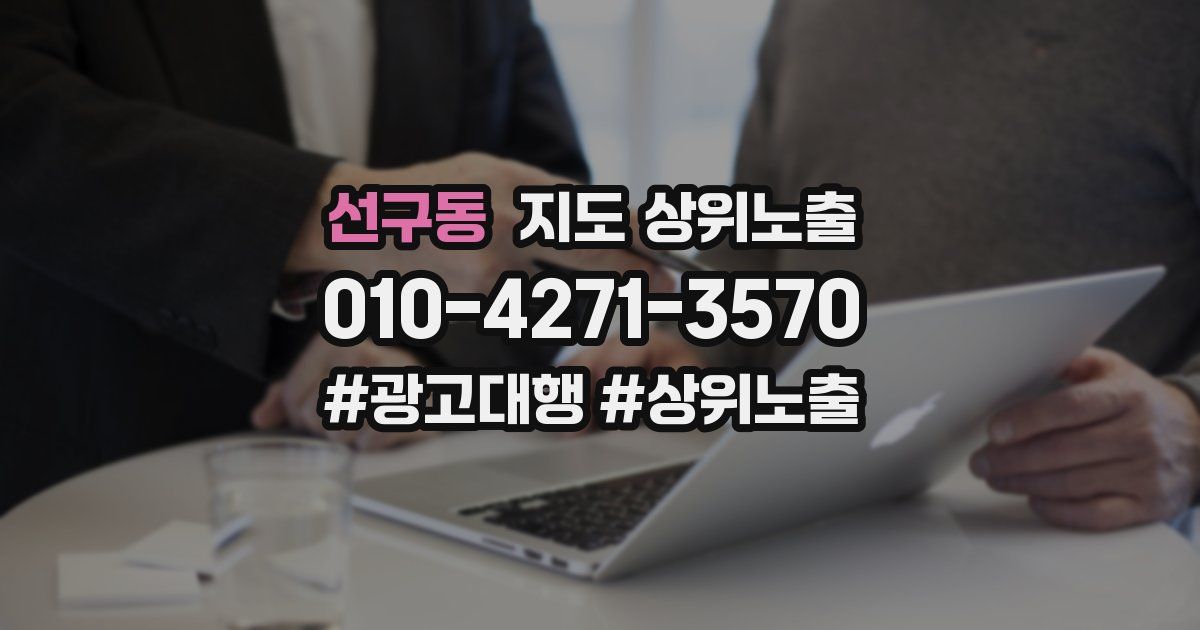 선구동 지도 상위 노출