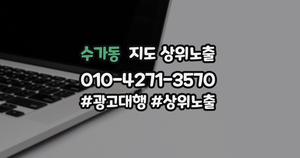 수가동 지도 상위 노출