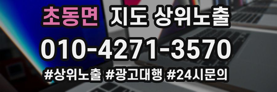 초동면 지도 상위 노출
