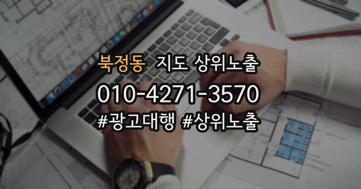 북정동 지도 상위 노출