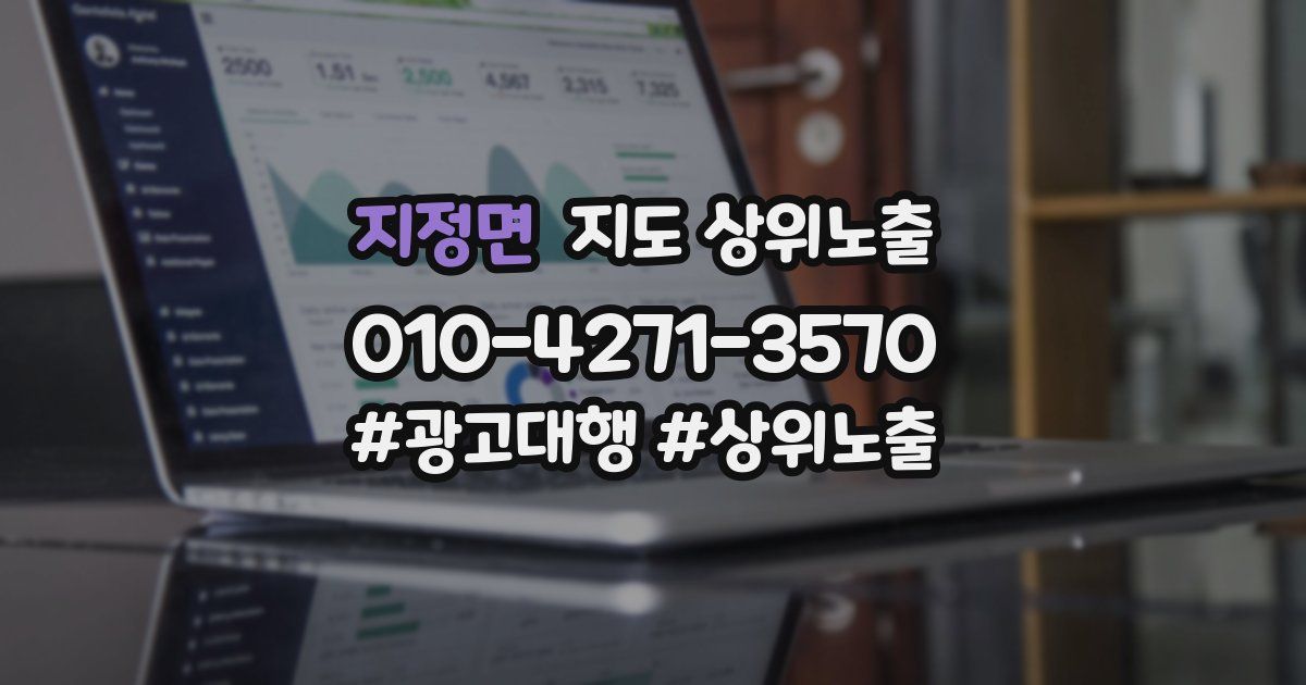 지정면 지도 상위 노출