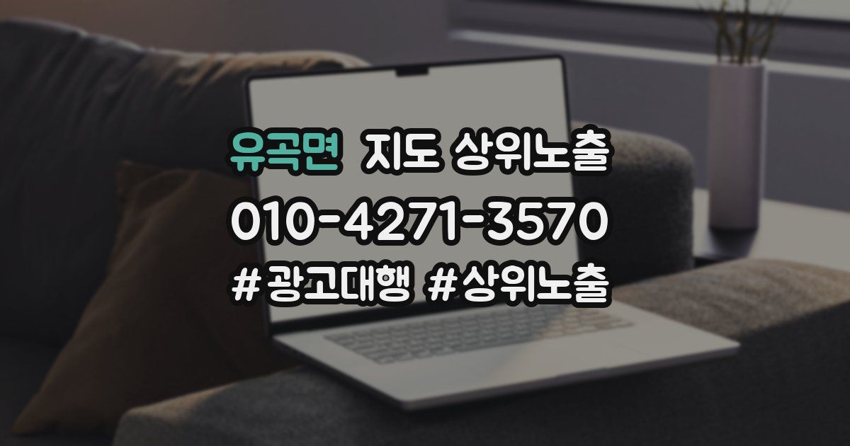 유곡면 지도 상위 노출