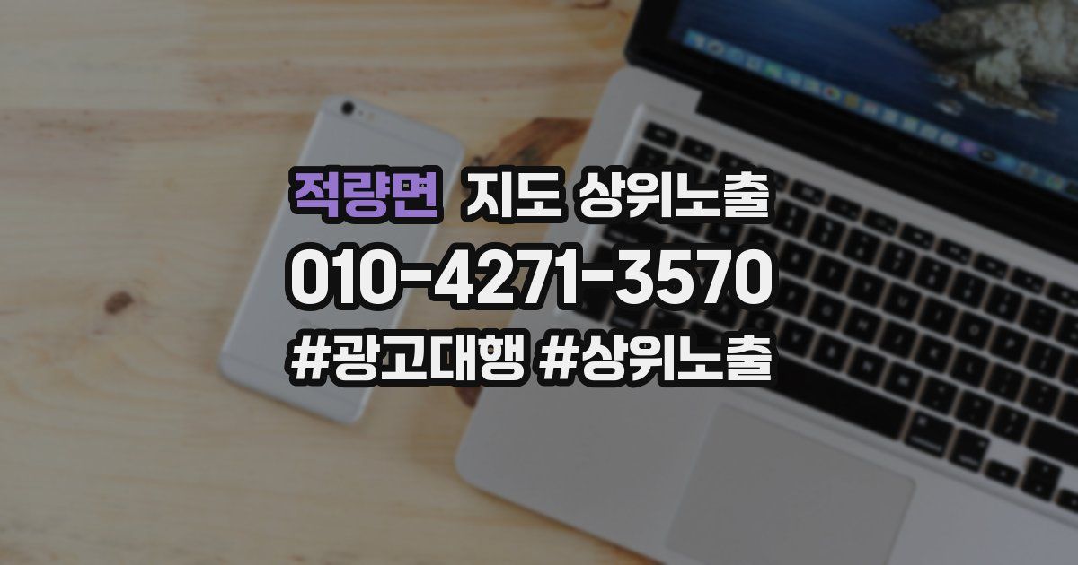 적량면 지도 상위 노출