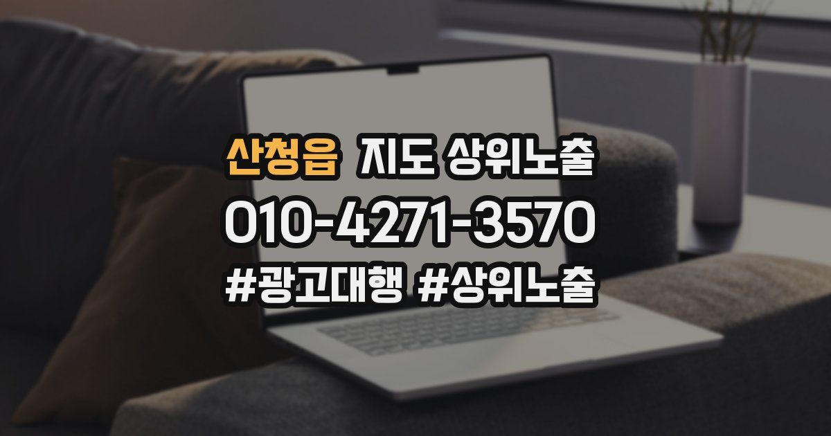 산청읍 지도 상위 노출