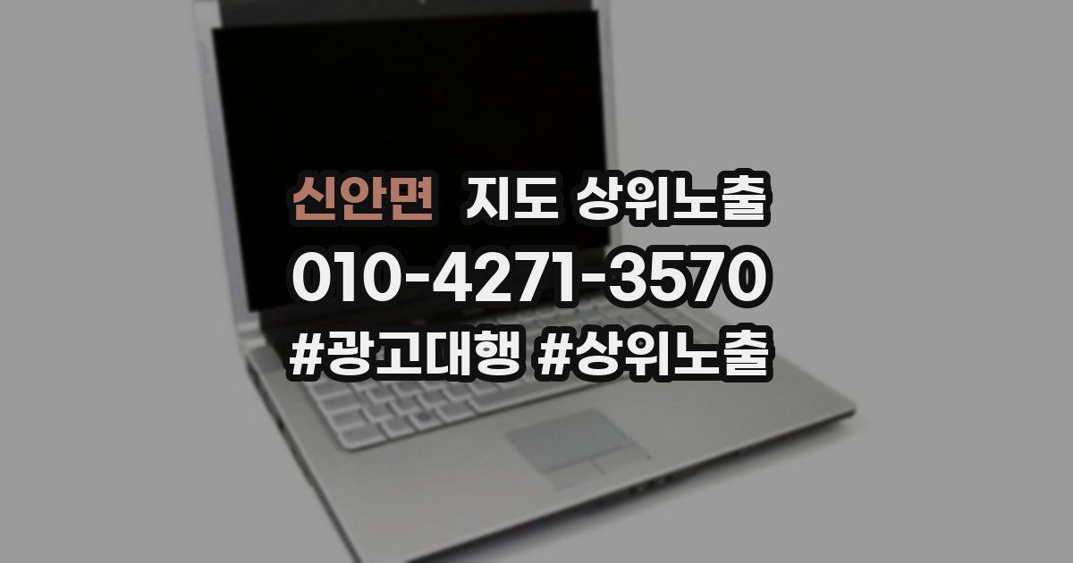 신안면 지도 상위 노출