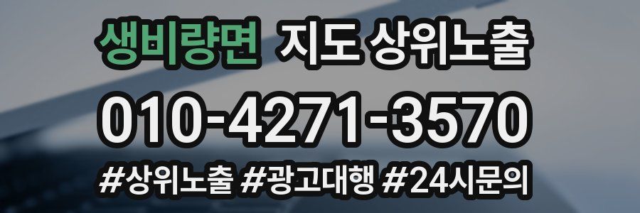 생비량면 지도 상위 노출