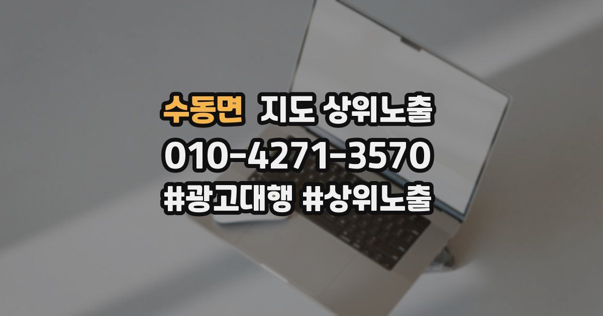 수동면 지도 상위 노출