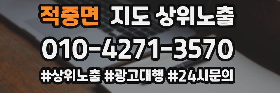 적중면 지도 상위 노출