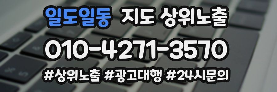 일도일동 지도 상위 노출