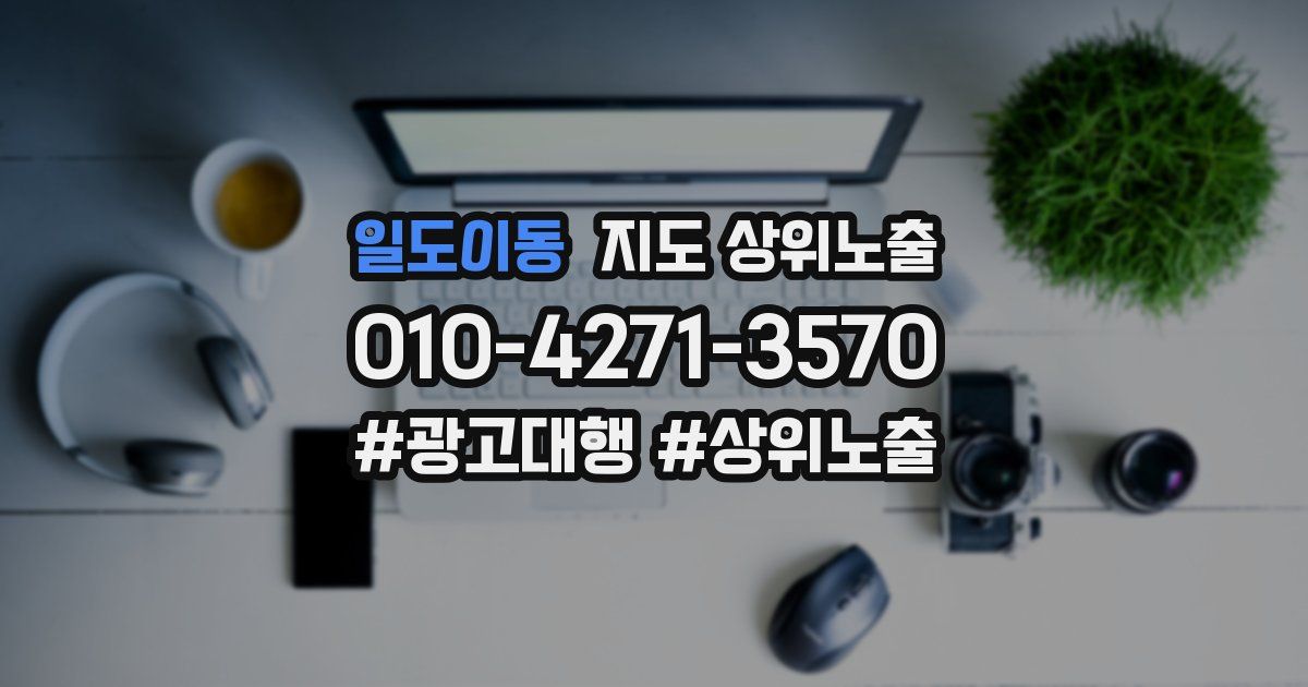 일도이동 지도 상위 노출