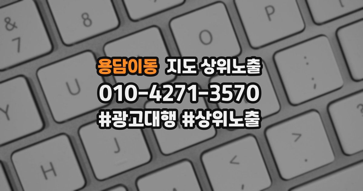 용담이동 지도 상위 노출