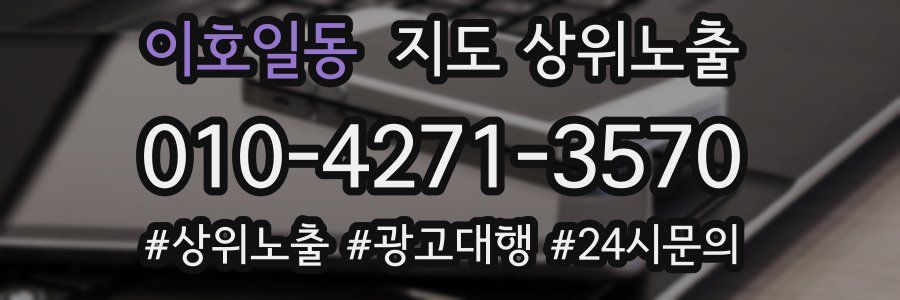 이호일동 지도 상위 노출