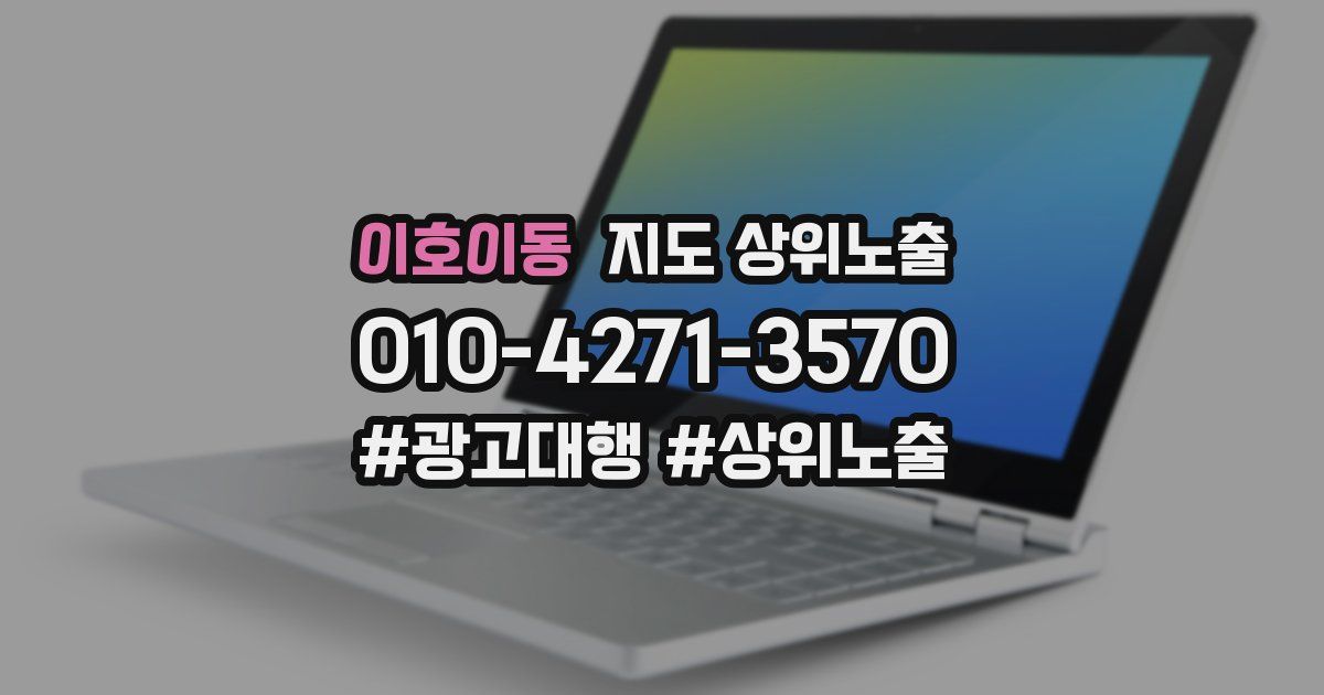 이호이동 지도 상위 노출