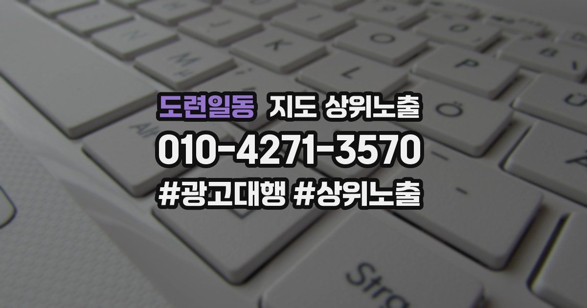 도련일동 지도 상위 노출