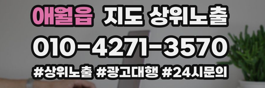 애월읍 지도 상위 노출
