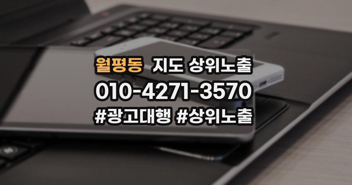 월평동 지도 상위 노출