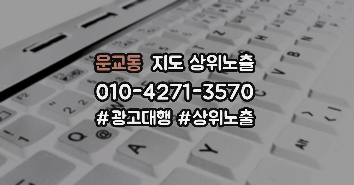 운교동 지도 상위 노출