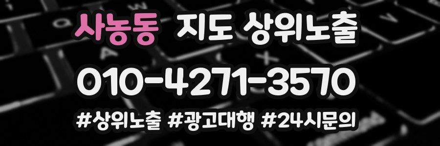 사농동 지도 상위 노출