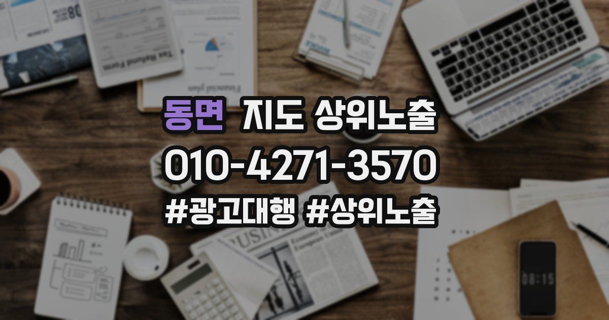 동면 지도 상위 노출