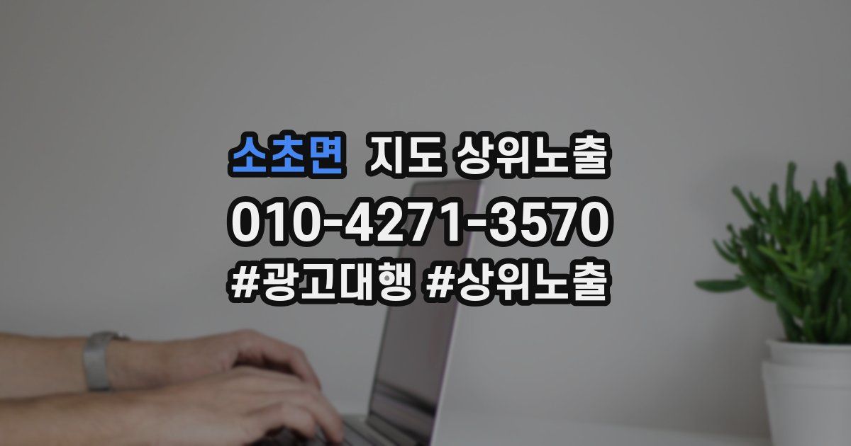 소초면 지도 상위 노출