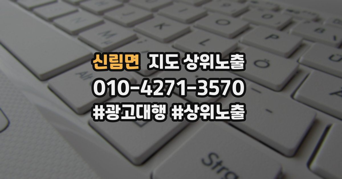 신림면 지도 상위 노출