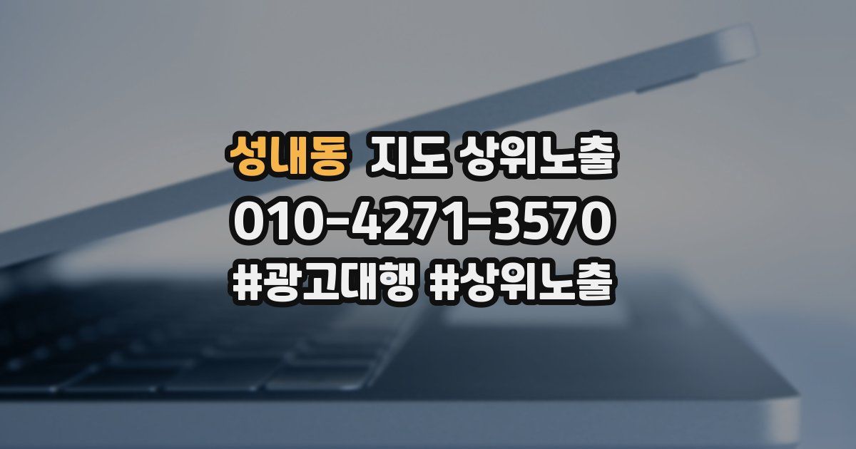 성내동 지도 상위 노출
