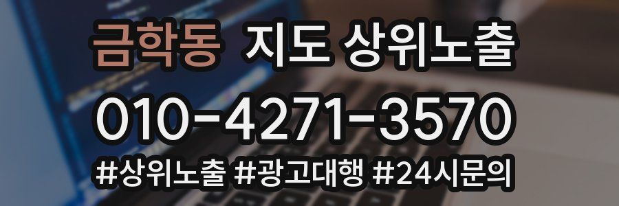 금학동 지도 상위 노출