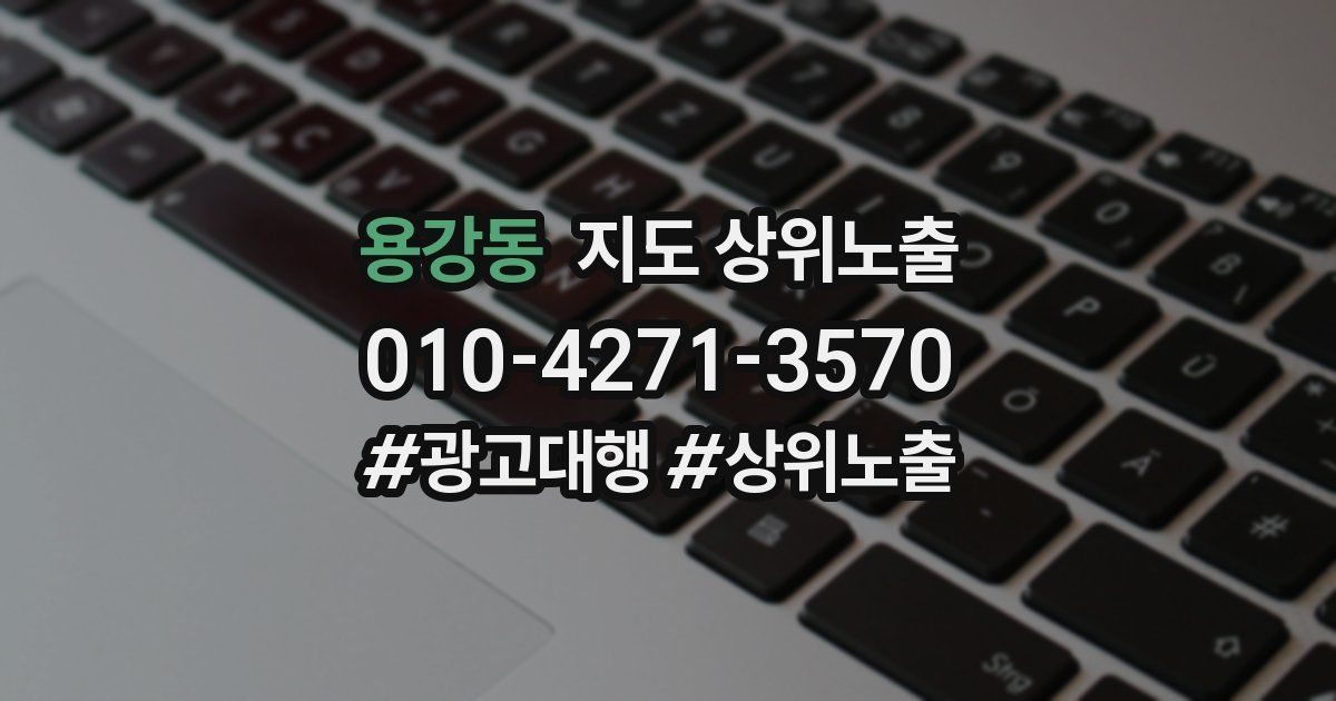 용강동 지도 상위 노출