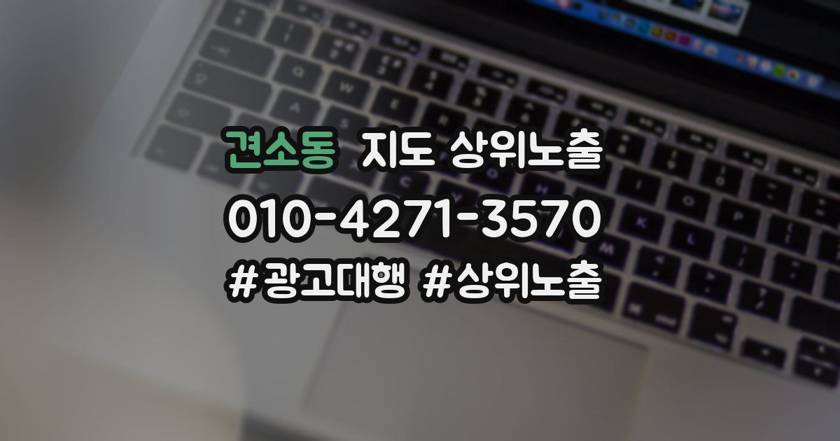 견소동 지도 상위 노출