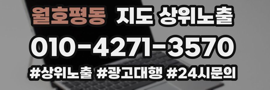 월호평동 지도 상위 노출