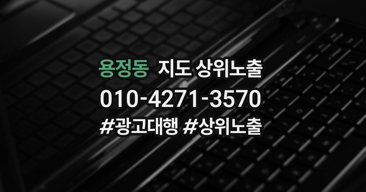용정동 지도 상위 노출